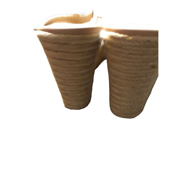 Boho woven upper Zigi soho tan wedge espadrilles wedge size 9 - Picture 7 of 8